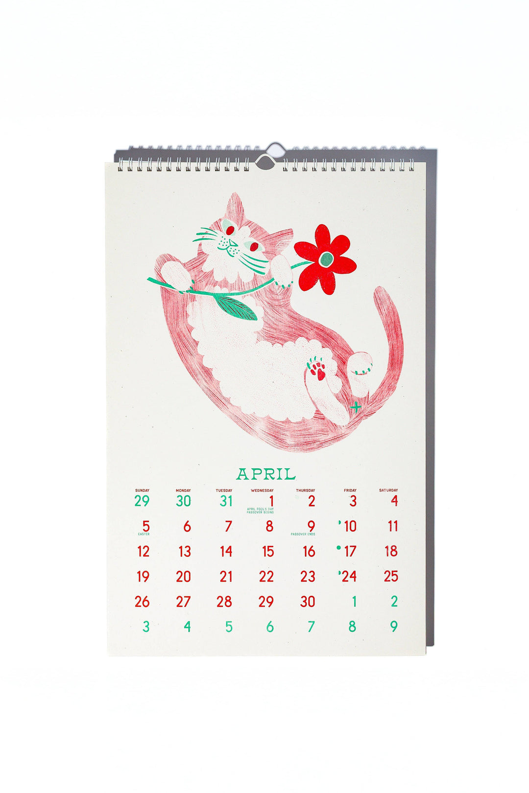 Bromstad Printing Co. paper 2026 Risograph Wall Calendar - Butterfly Days