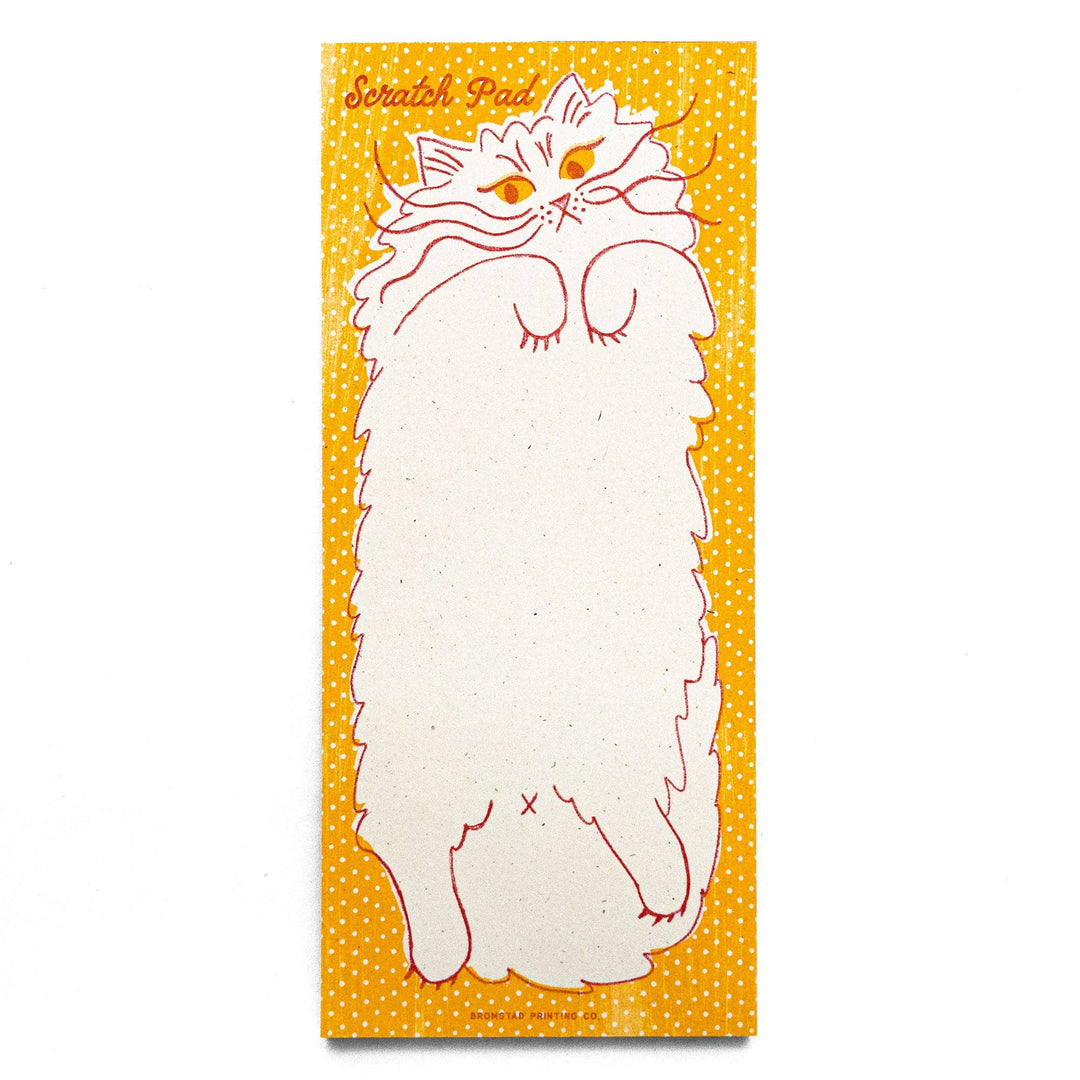 Bromstad Printing Co. Paper Scratch Pad Cat - Risograph Notepad