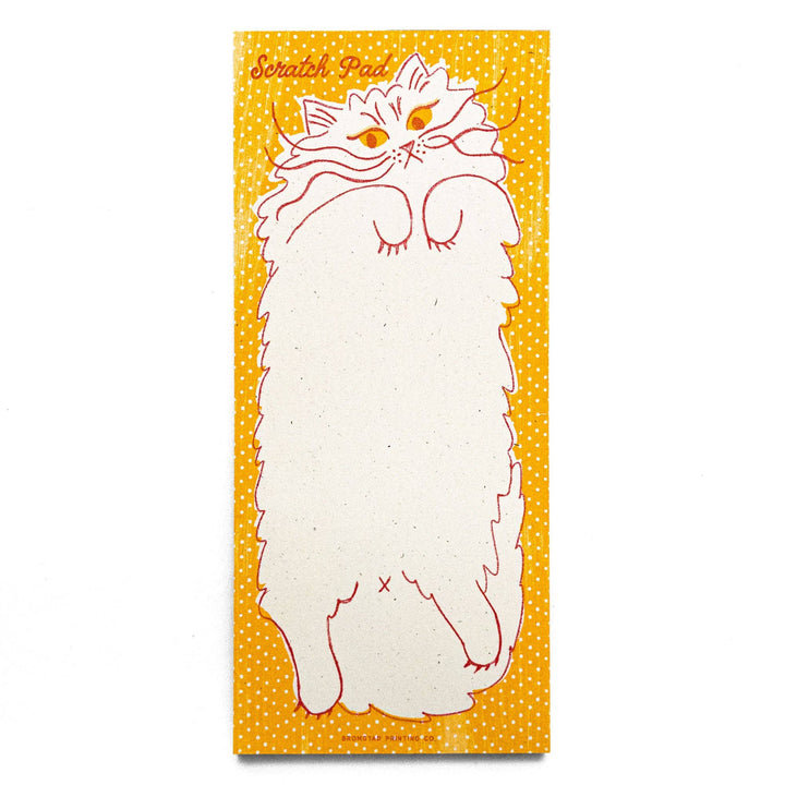 Bromstad Printing Co. Paper Scratch Pad Cat - Risograph Notepad