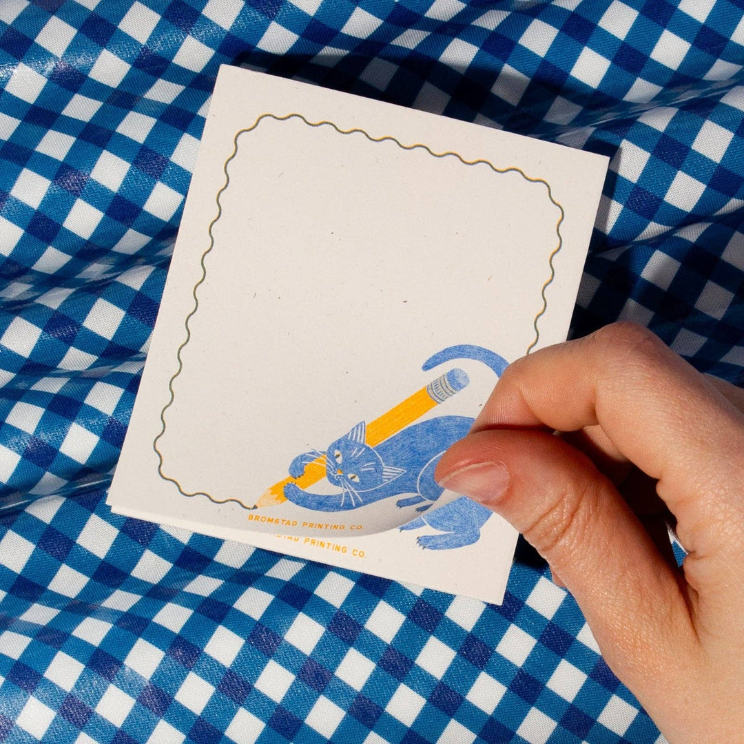 Bromstad Printing Co. Pencil Cat - Mini Notepad
