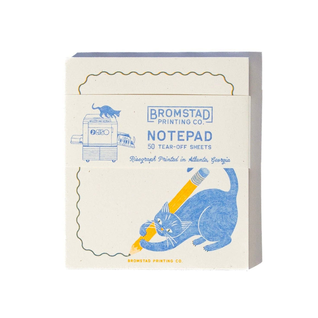 Bromstad Printing Co. Pencil Cat - Mini Notepad