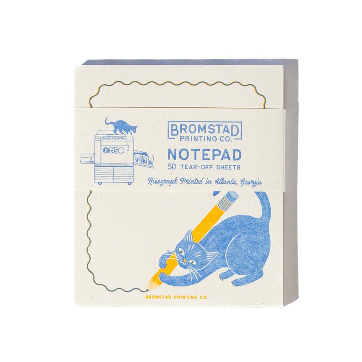 Bromstad Printing Co. Pencil Cat - Mini Notepad