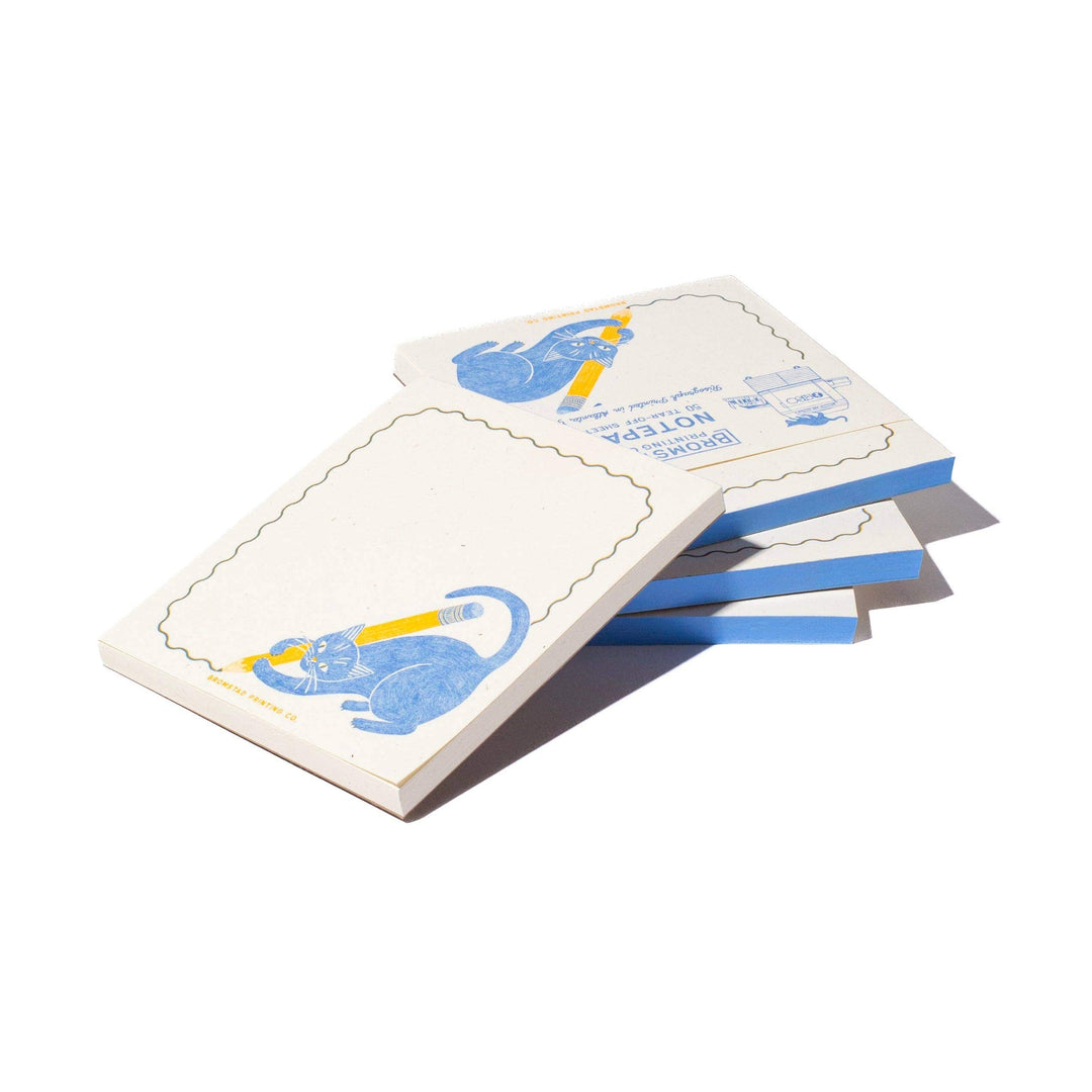 Bromstad Printing Co. Pencil Cat - Mini Notepad