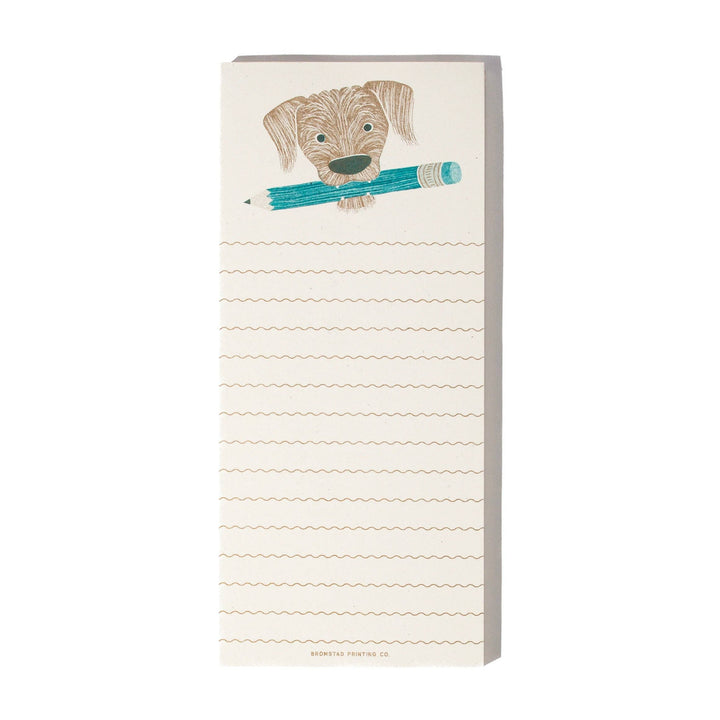 Bromstad Printing Co. Pencil Dog - Tall Notepad