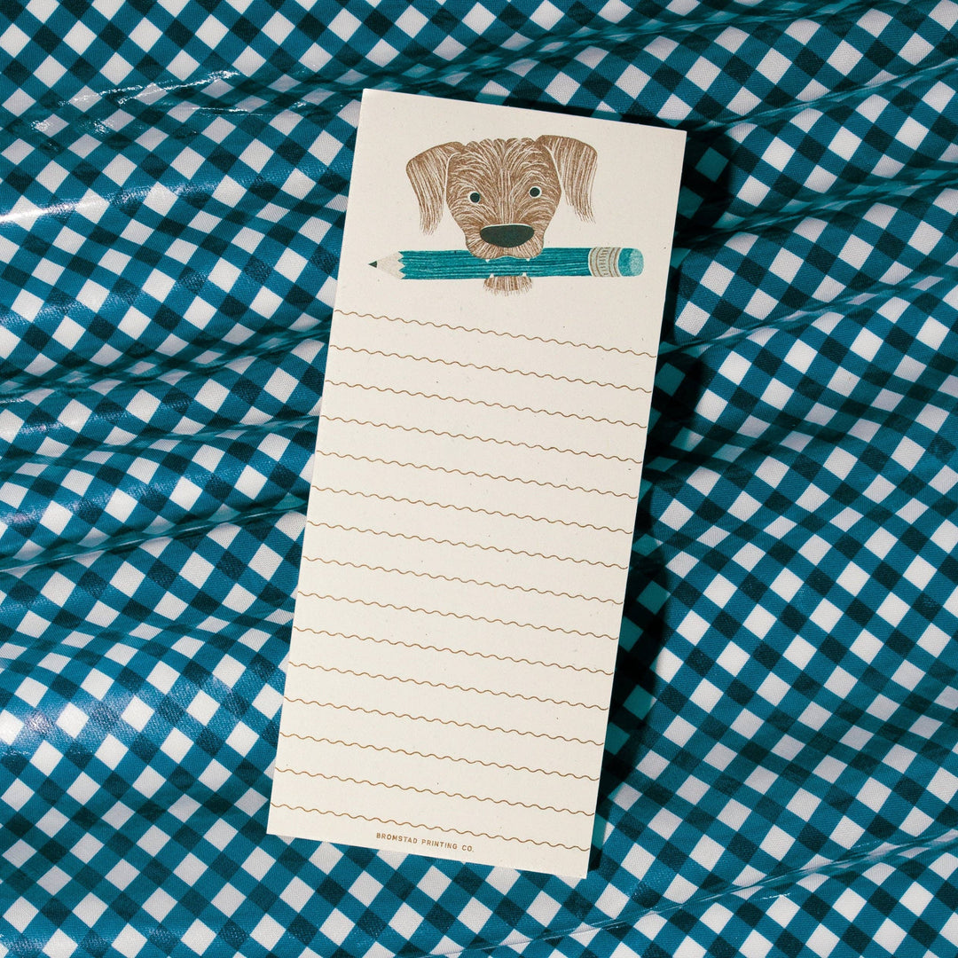 Bromstad Printing Co. Pencil Dog - Tall Notepad