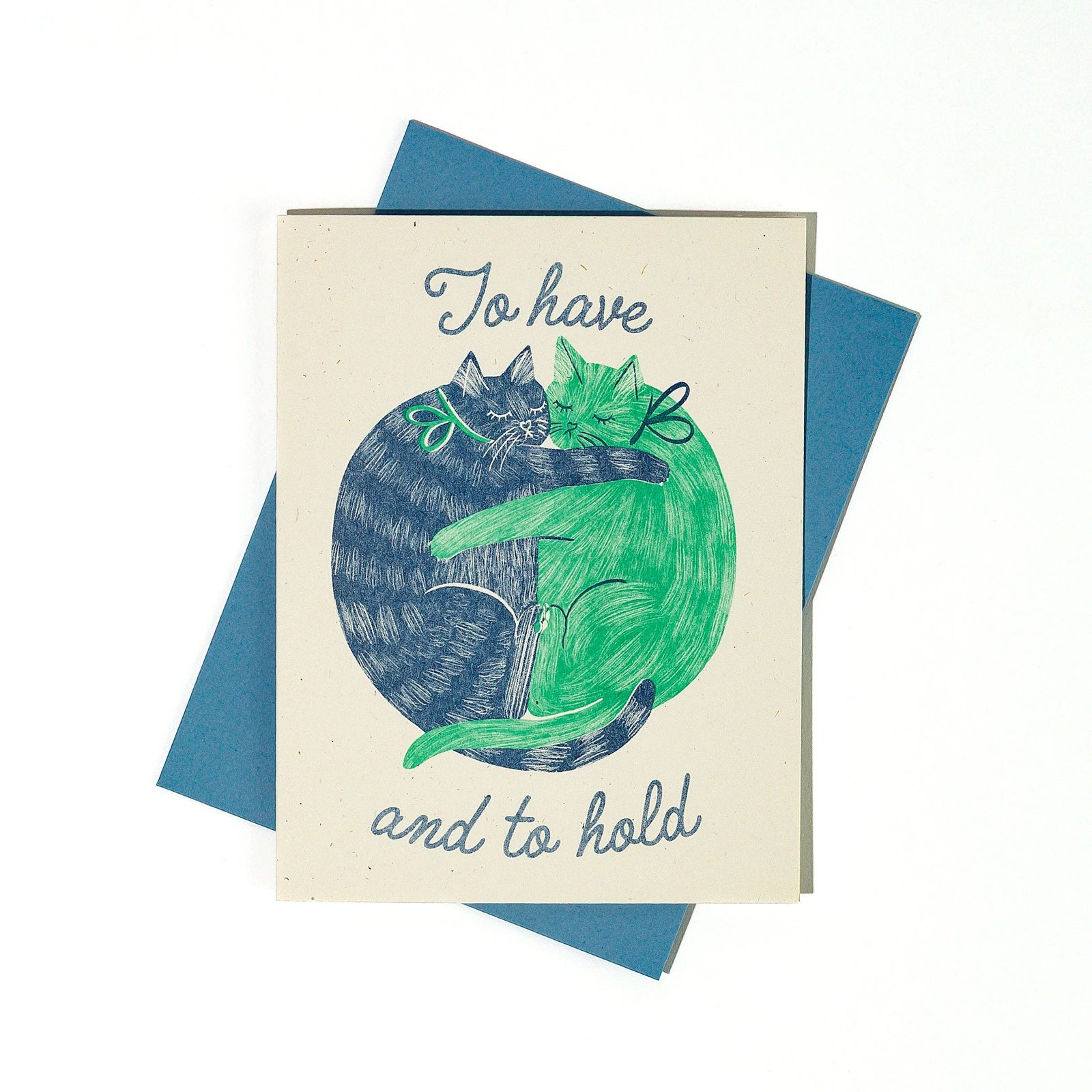 Bromstad Printing Co. To Have And To Hold - Risograph Wedding Card