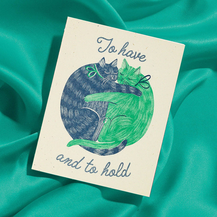 Bromstad Printing Co. To Have And To Hold - Risograph Wedding Card