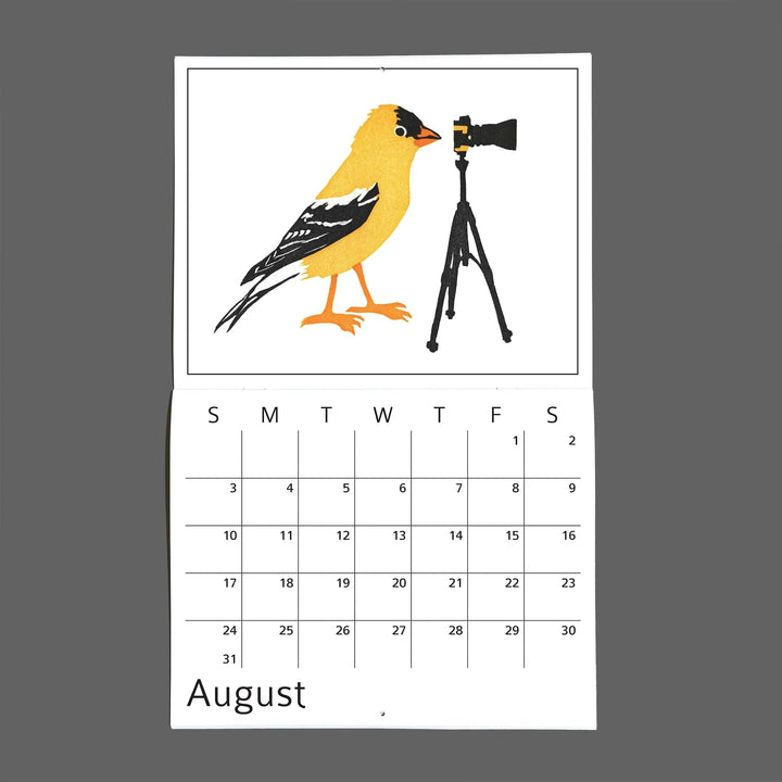 Burdock & Bramble Calendar Twelve Songbirds for 2025 Calendar