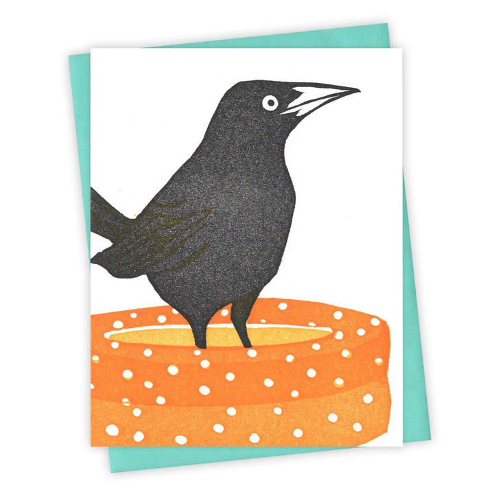 Burdock & Bramble Card Kiddie Pool Grackle Card