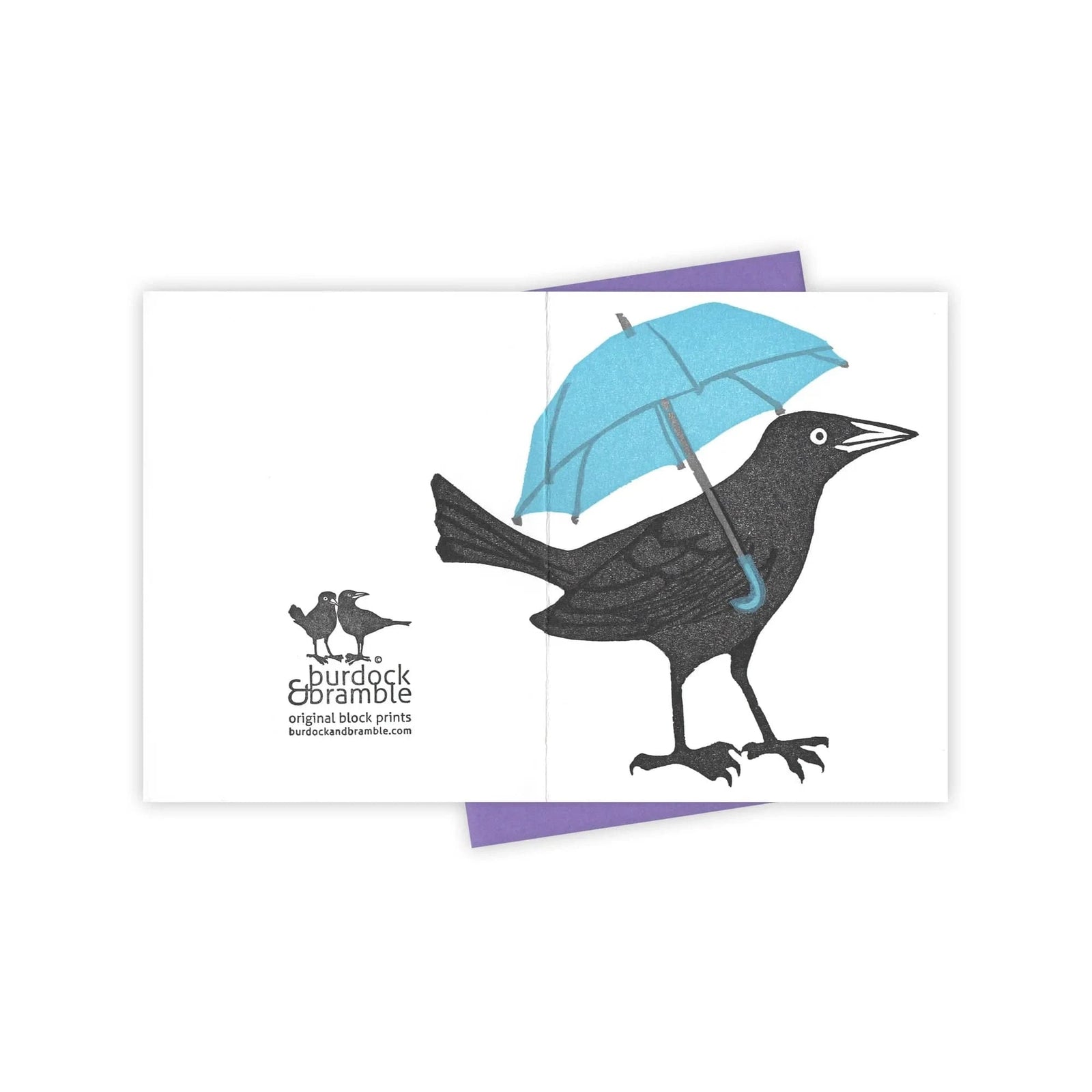 Burdock & Bramble Cards Puddle Jump Grackle Card