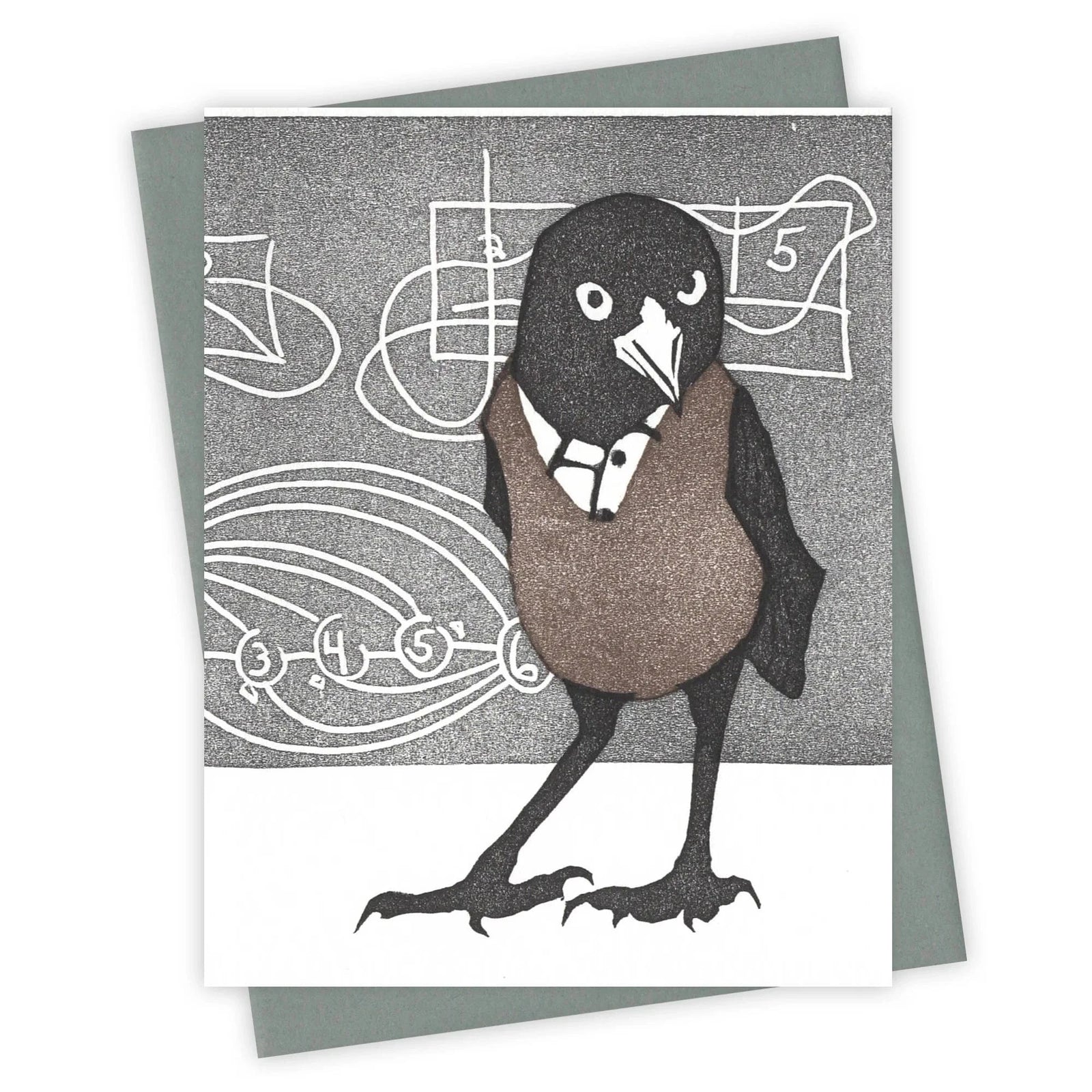 Burdock & Bramble Cards Teacher Appreciation Grackle Card