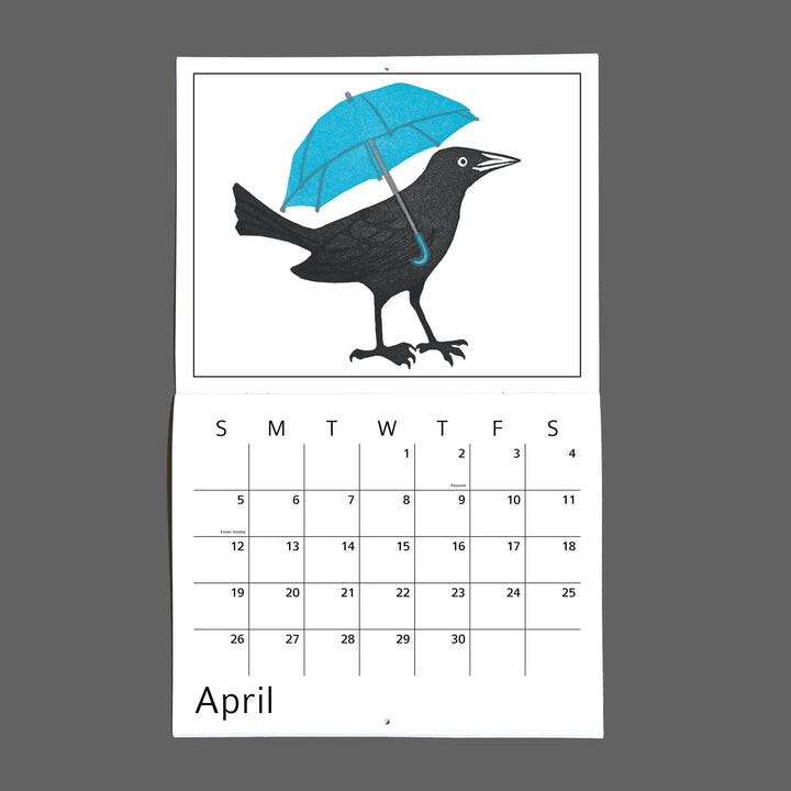 Burdock & Bramble Paper Twelve Grackles for 2026 Calendar