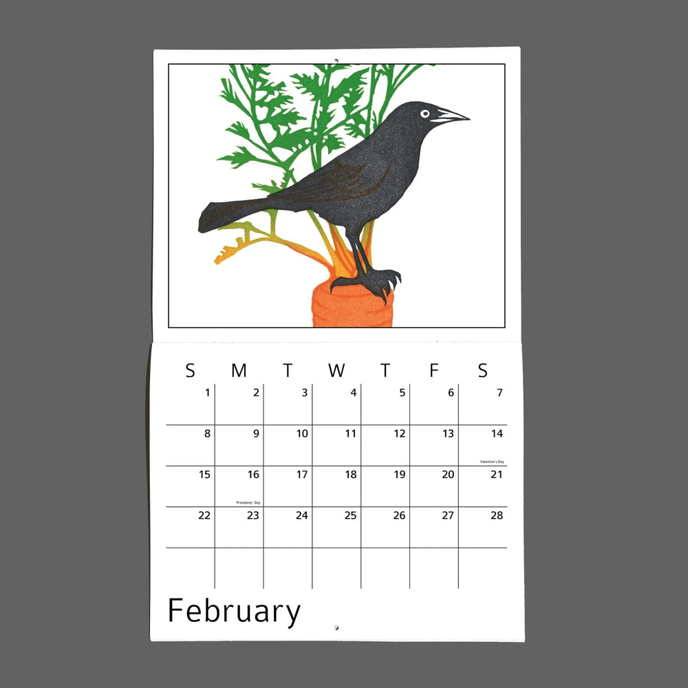 Burdock & Bramble Paper Twelve Grackles for 2026 Calendar