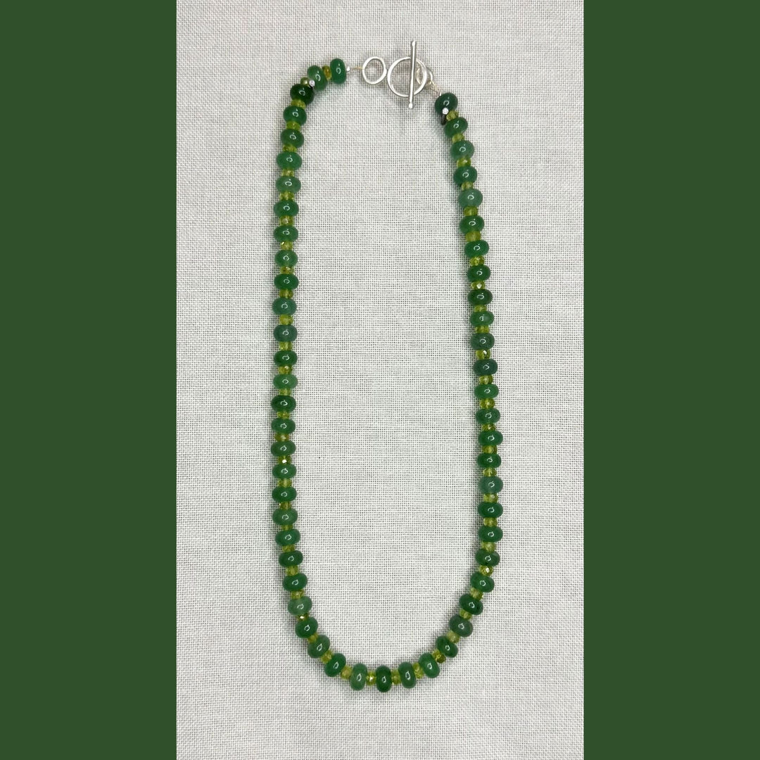calseá jewelry Green with Peridot Candy Necklace