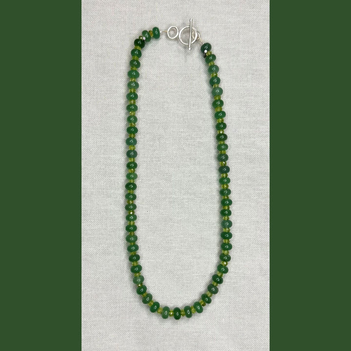 calseá jewelry Green with Peridot Candy Necklace