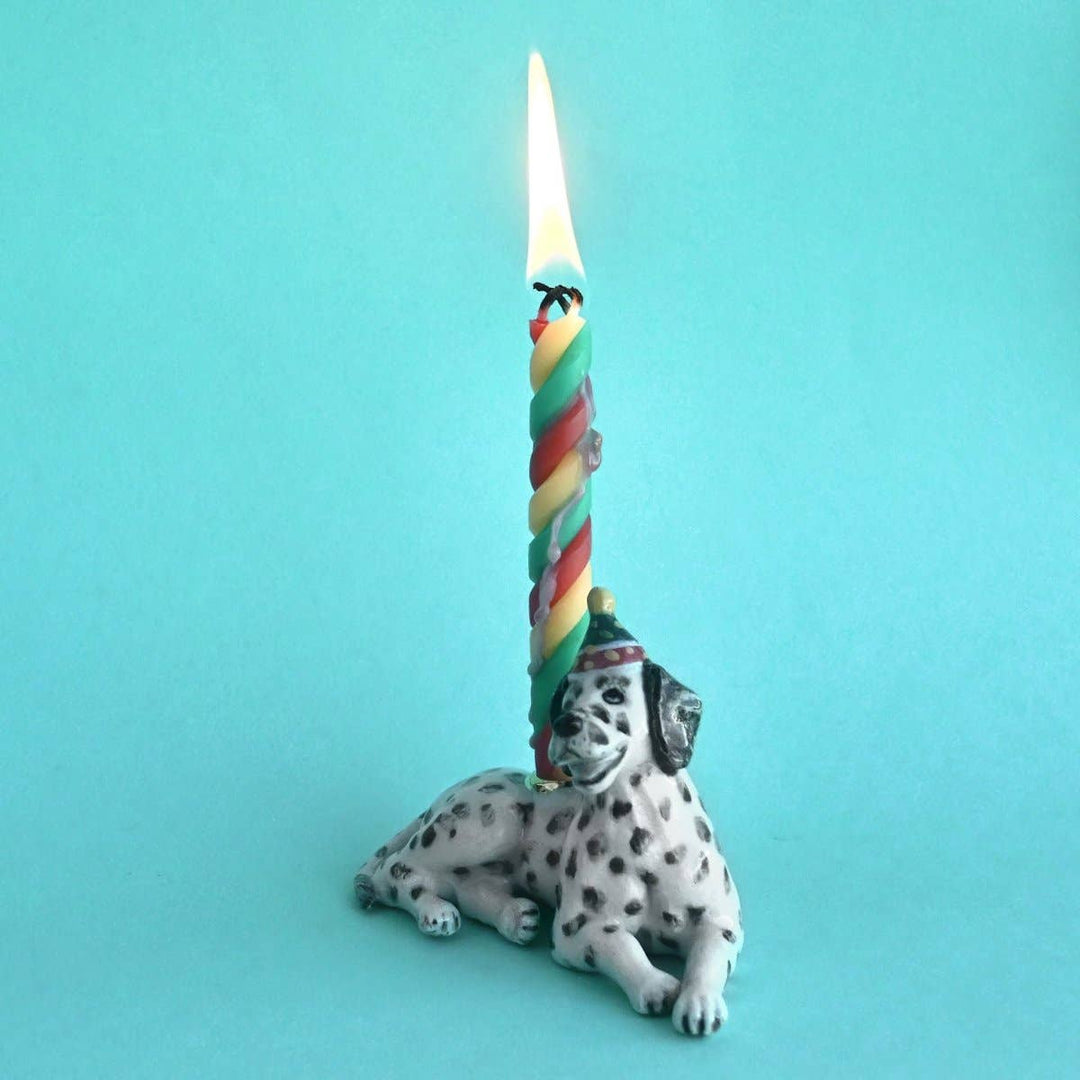 Camp Hollow Candle Holder Dalmatian Cake Topper