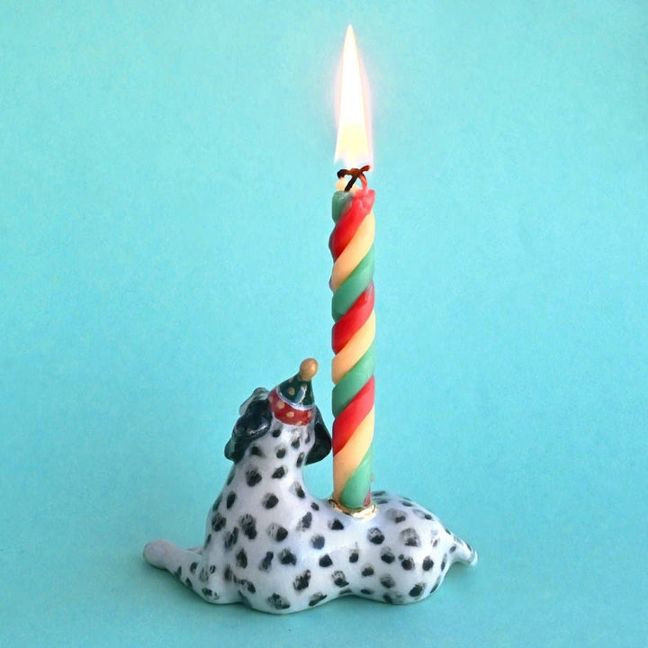 Camp Hollow Candle Holder Dalmatian Cake Topper