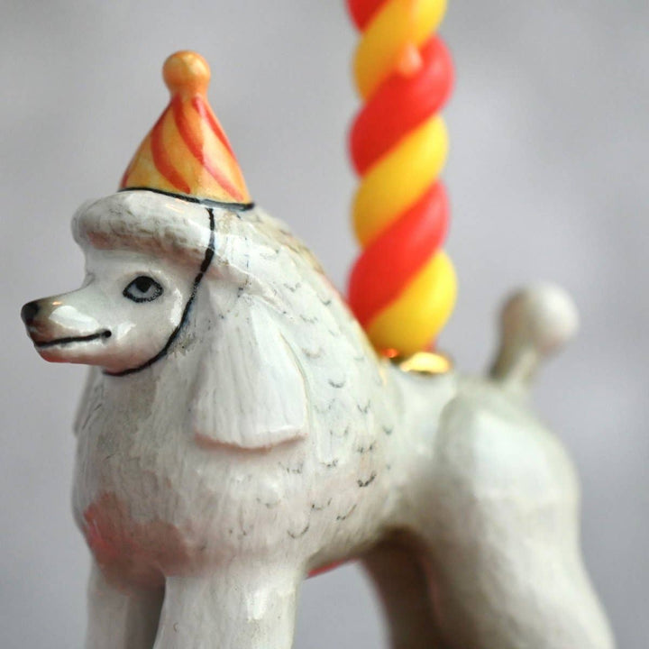 Camp Hollow Candle Holder Poodle Cake Topper