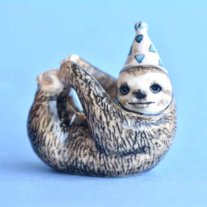 Camp Hollow Candle Holder Sloth Cake Topper