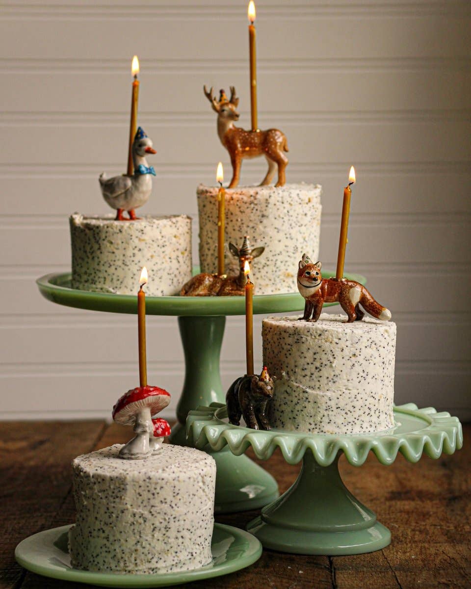 Camp Hollow Candle Holder Stag Cake Topper