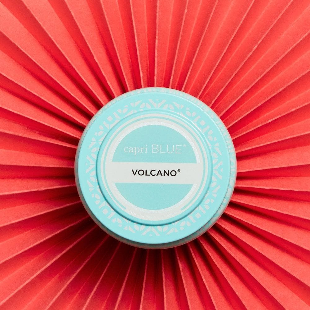 Capri Blue Candle Volcano Aqua Printed Travel Tin, 8.5 oz