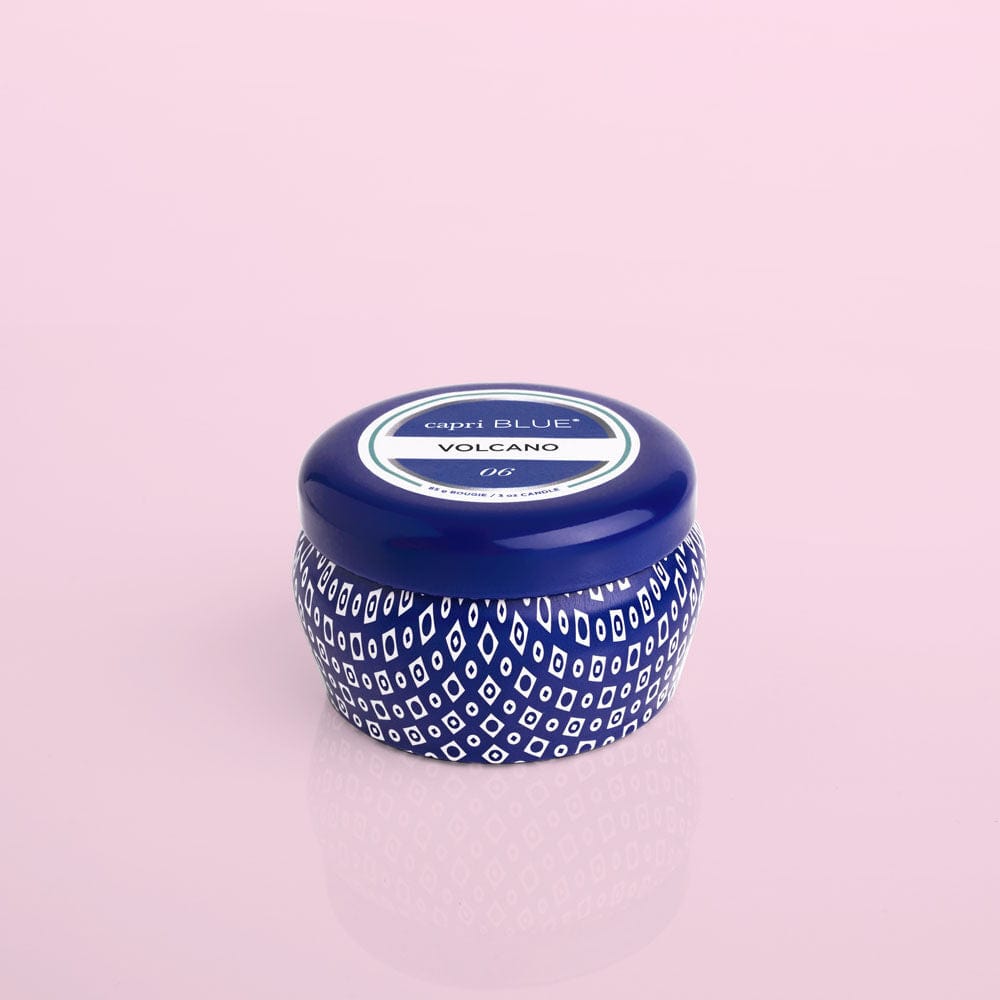 Capri Blue Candle Volcano Blue Mini Tin, 3 oz