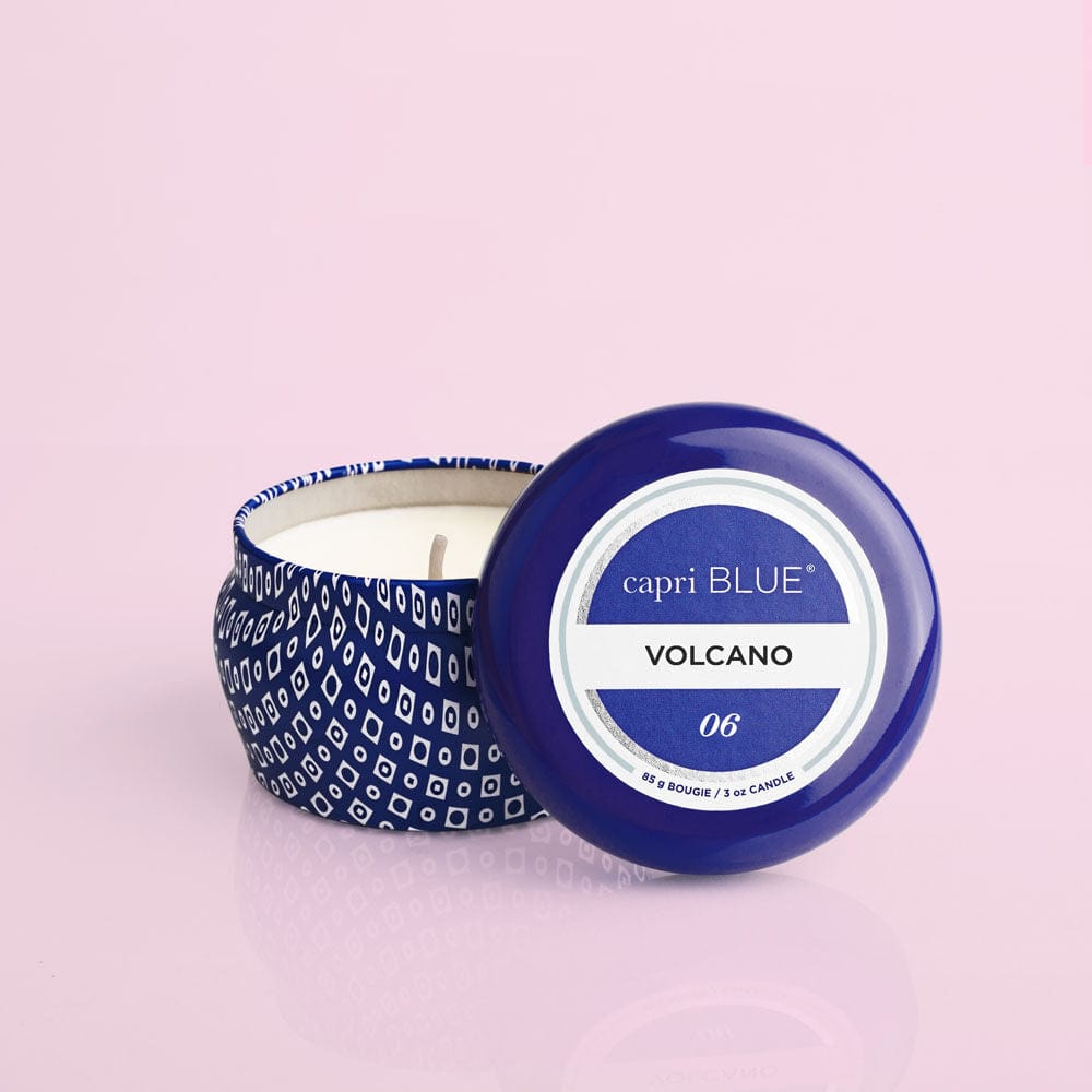 Capri Blue Candle Volcano Blue Mini Tin, 3 oz