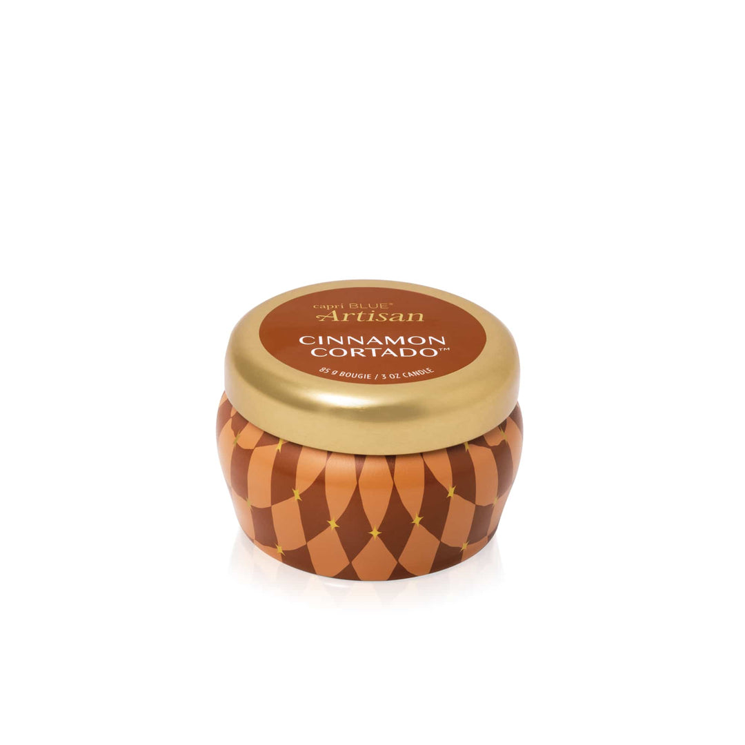 Capri Blue Gifts Cinnamon Cortado Artisan Winter Bazaar Mini Tin
