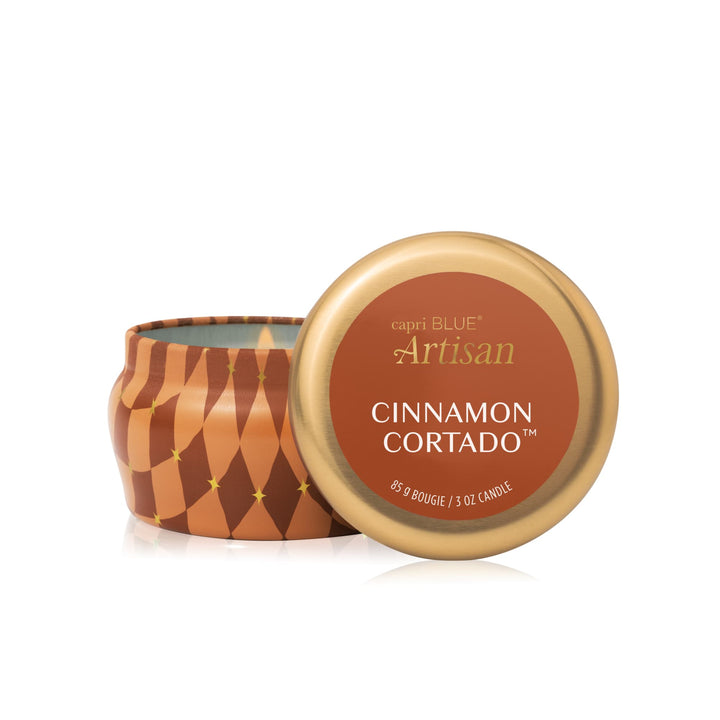 Capri Blue Gifts Cinnamon Cortado Artisan Winter Bazaar Mini Tin
