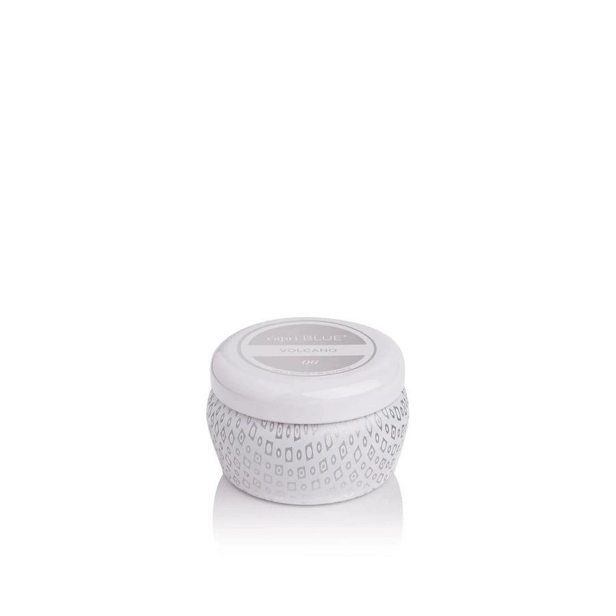 Capri Blue Gifts Volcano White Mini Tin Candle, 3 oz