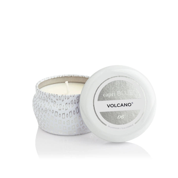 Capri Blue Gifts Volcano White Mini Tin Candle, 3 oz