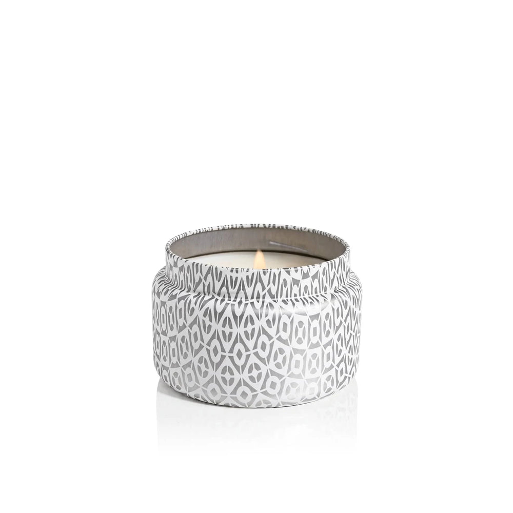 Capri Blue Gifts Volcano White Signature Printed Travel Tin Candle