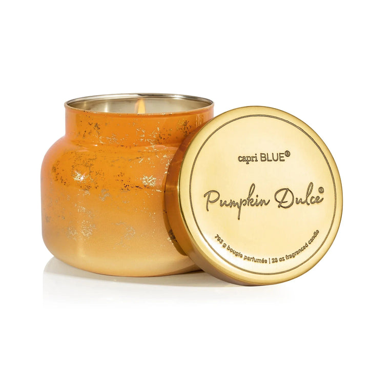 Capri Blue Holiday Pumpkin Dulce Glimmer Oversized Capri Jar Candle