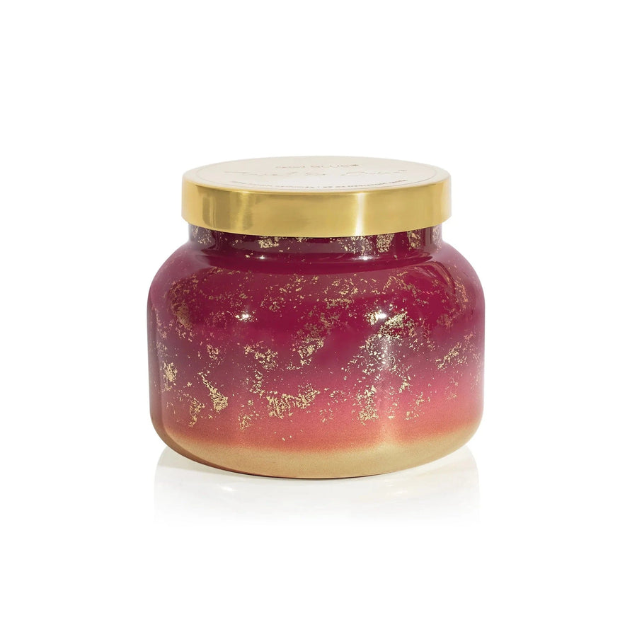Capri Blue Holiday Tinsel & Spice Glimmer Oversized Capri Jar Candle