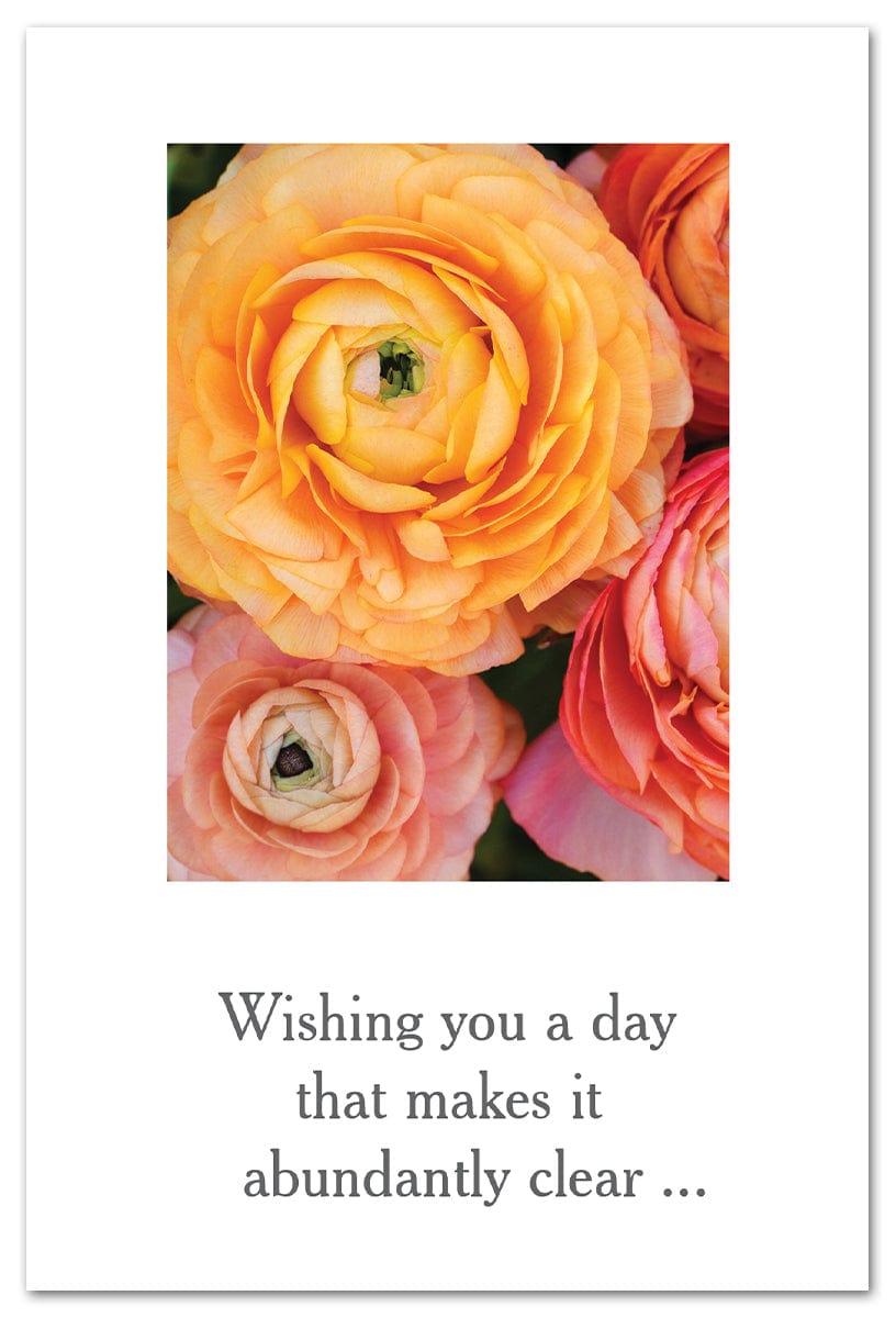 Cardthartic Card Colorful Ranunculus Birthday Card