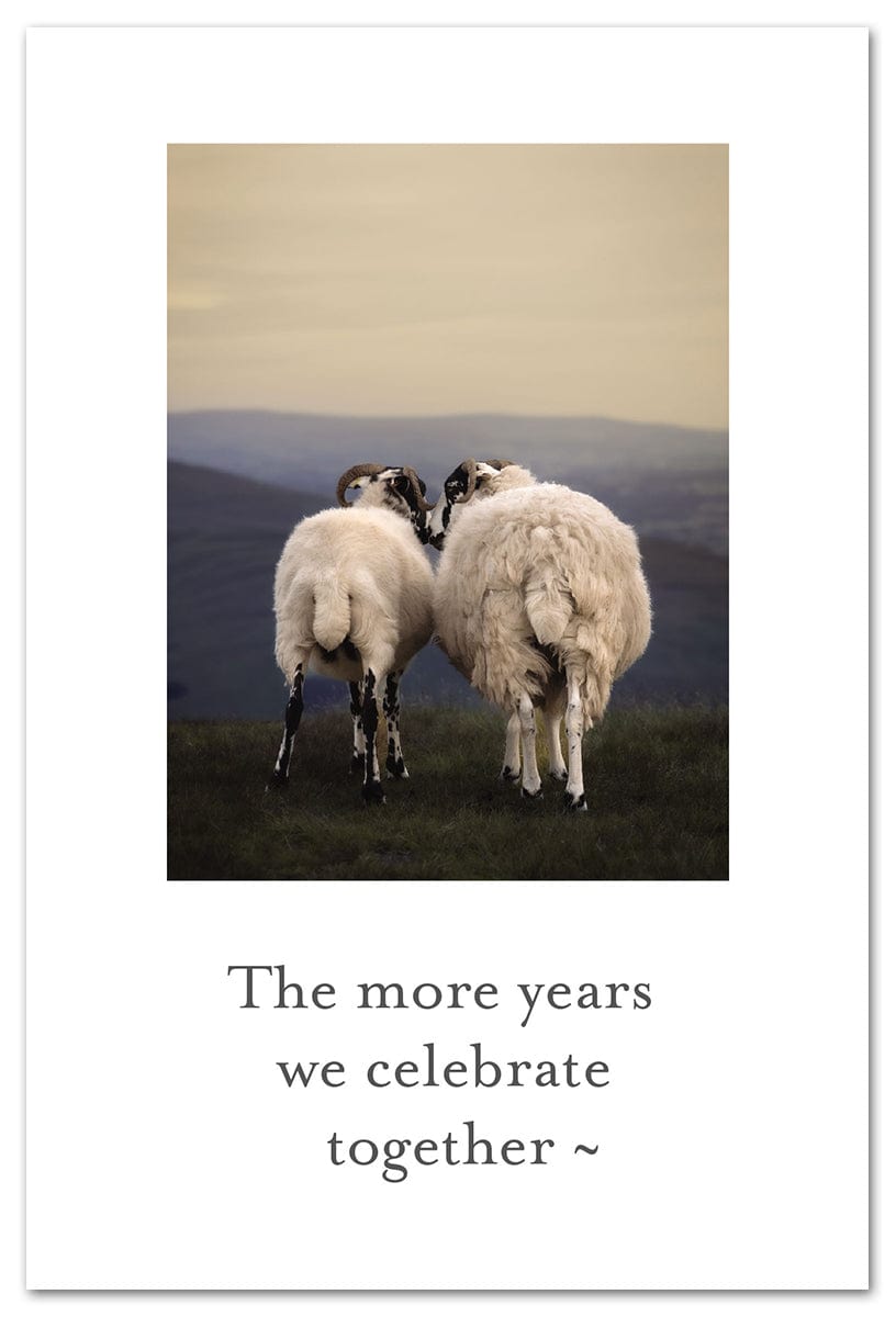 Cardthartic Card Sheep Couple Anniversary Card