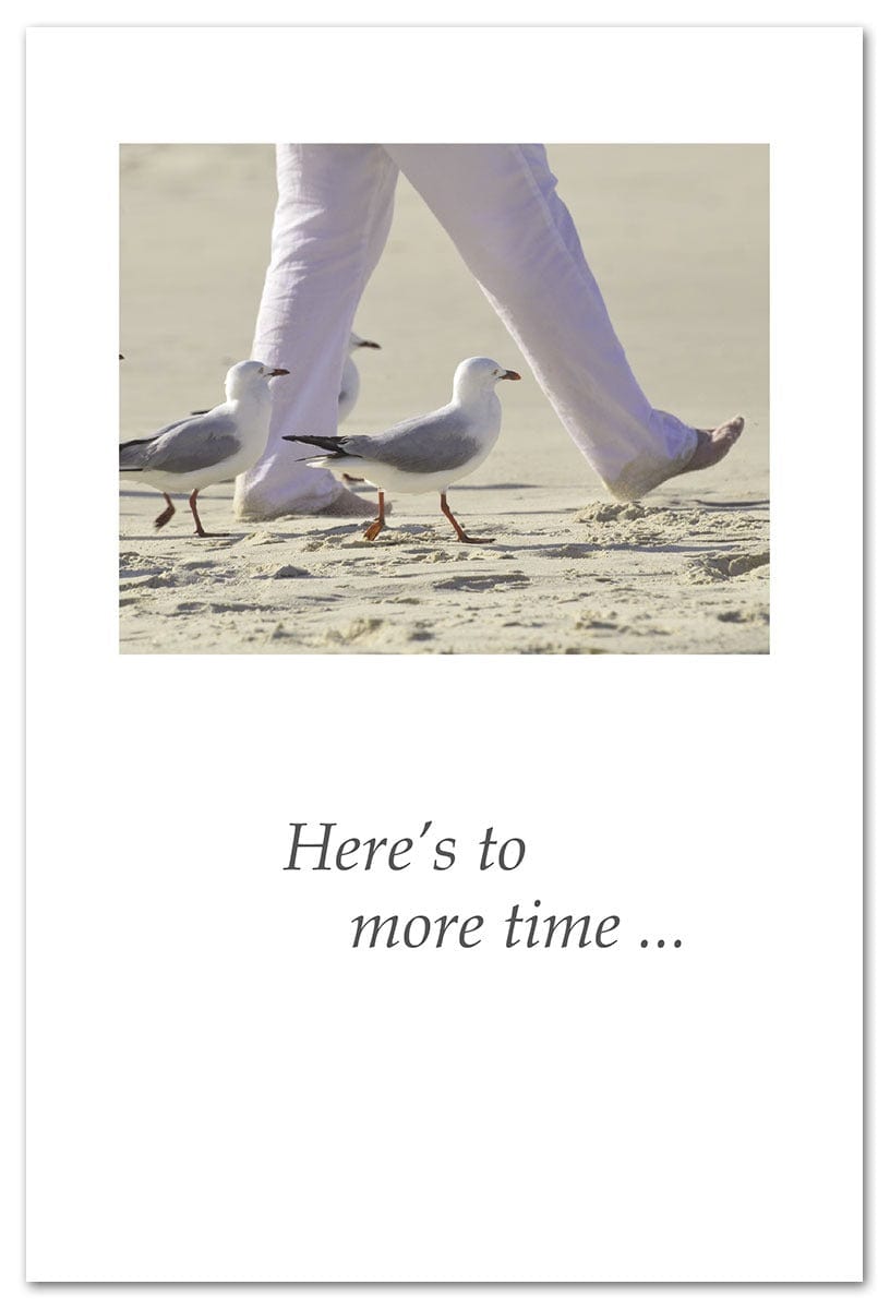 Cardthartic Card Woman Walking on Beach Retirement Card