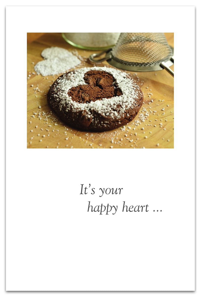 Cardthartic Cards Chocolate Cookie Heart Card