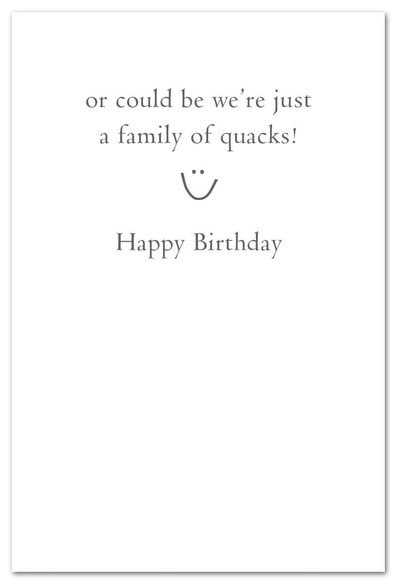 Cardthartic Cards Duckling Convoy Family Card