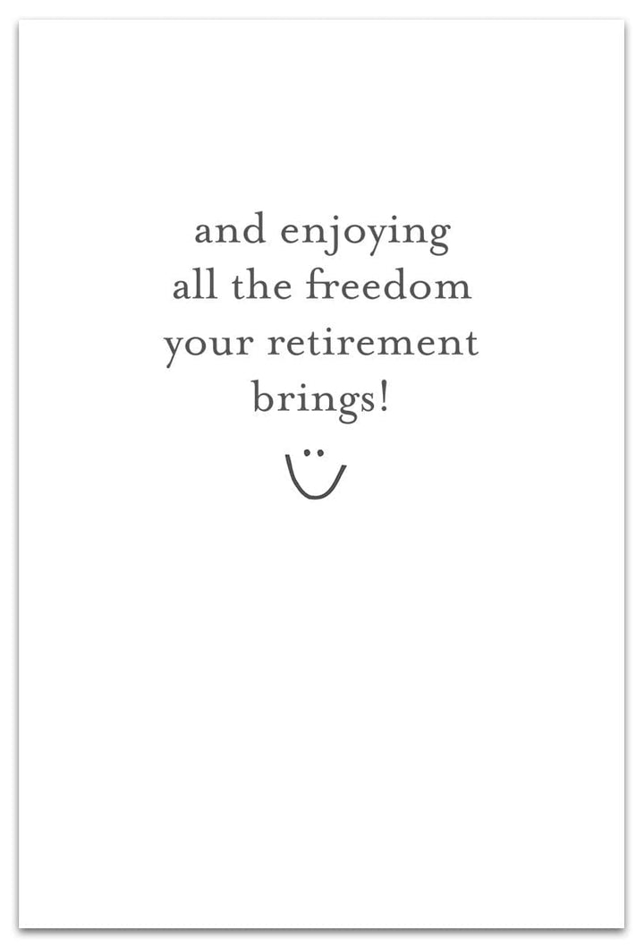 Cardthartic Cards Great Spotted Woodpecker Retirement Card