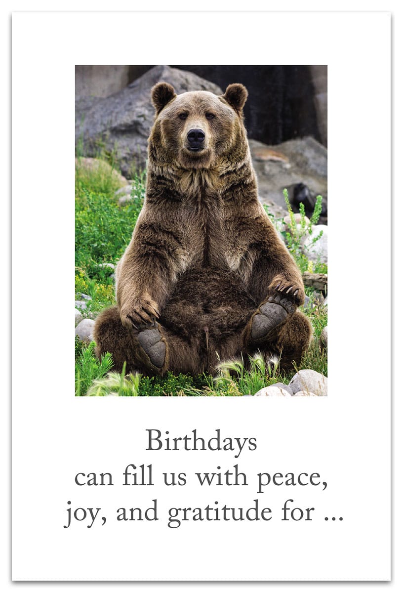 Cardthartic Cards Grizzly Bear Card