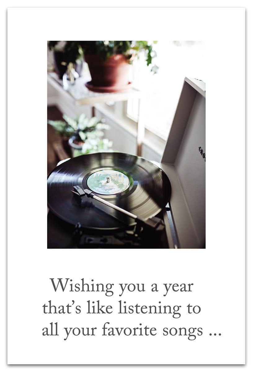 Cardthartic Cards Vintage Record Player Card