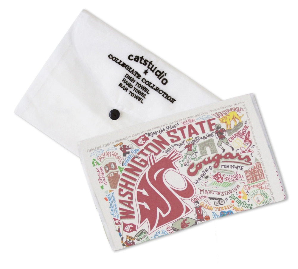 Catstudio Kitchen Towel Washington State University Collegiate Dish Towel