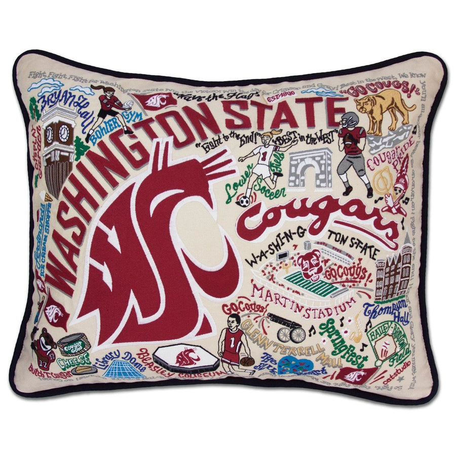 Catstudio Pillow Washington University Collegiate Embroidered Pillow