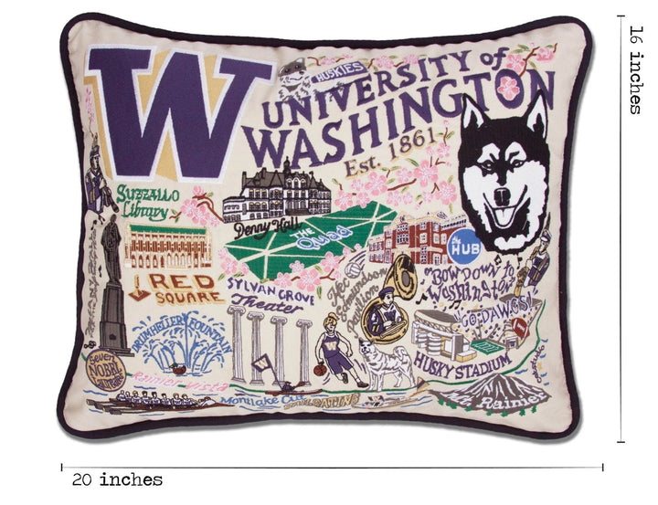 Catstudio Pillow Washington, University of Collegiate Embroidered Pillow