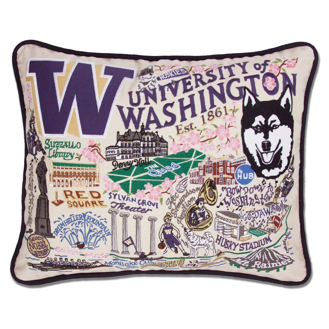 Catstudio Pillow Washington, University of Collegiate Embroidered Pillow