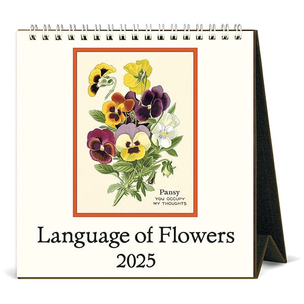 Cavallini & Co. Calendar 2025 Language of Flowers Desk Calendar