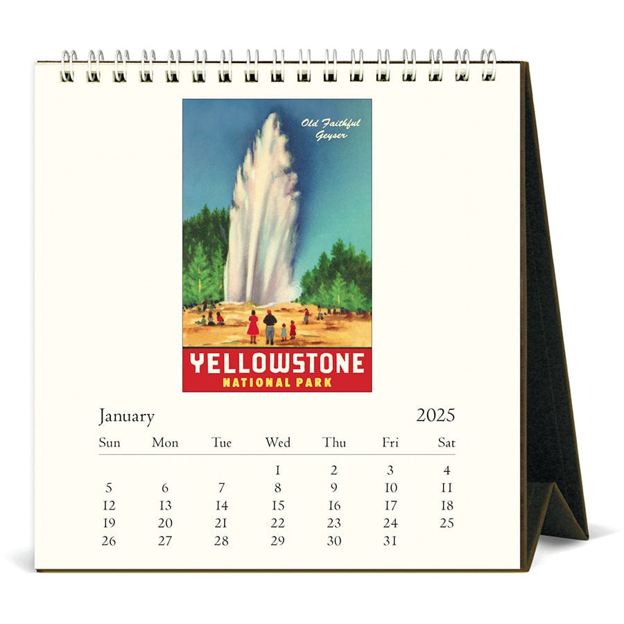 Cavallini & Co. Calendar 2025 National Parks Desk Calendar