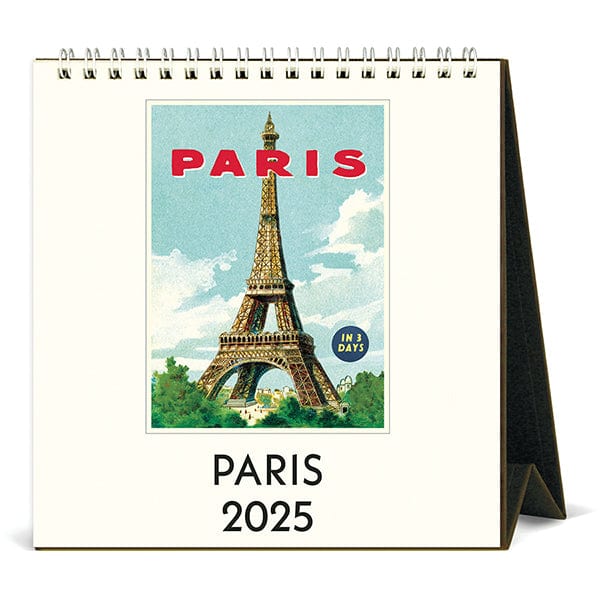 Cavallini & Co. Calendar 2025 Paris Desk Calendar