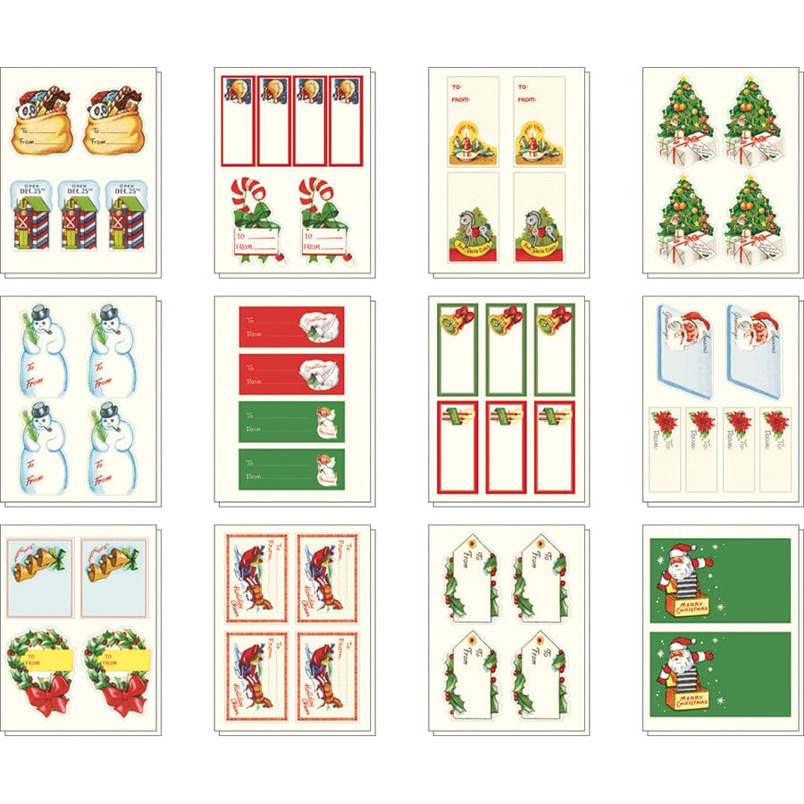 Cavallini & Co. Gift Tags Cavallini & Co Vintage Christmas Stickers